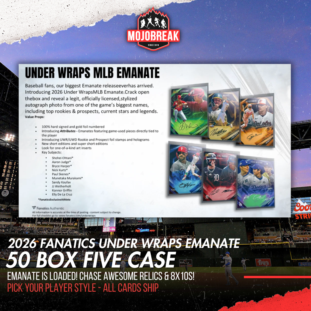 2026 Fanatics UW Emanate Baseball 50 Box Quintuple Case Pick Your Player #1