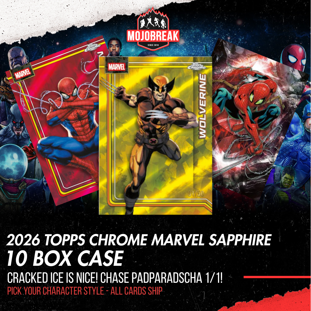 2026 Topps Marvel Comics Chrome Sapphire Edition Box 10 Box Case Pick Your Character #1
