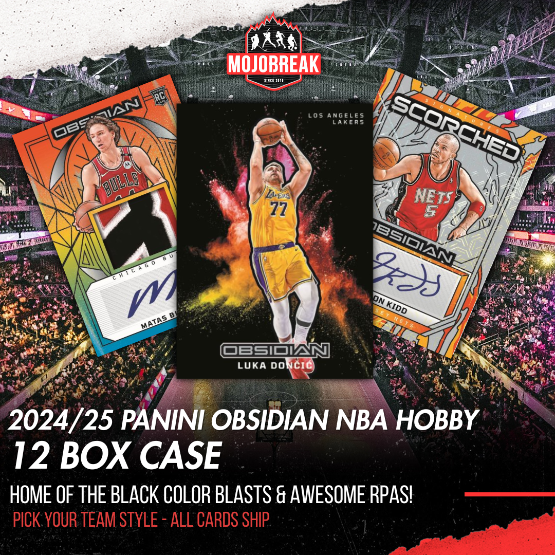 2024-25 Panini Obsidian NBA Hobby 12 Box Case Pick Your Team #1