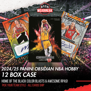 2024-25 Panini Obsidian NBA Hobby 12 Box Case Pick Your Team #1