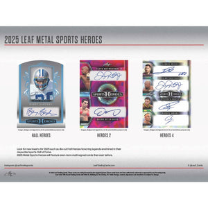 2024-25 Leaf Collective & Heroes Multi-Sport 1 Hobby Box & 5 Solo Pack Mixer Random Letter #1