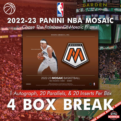 22/23 Mosaic NBA Hobby 4 Box Break Random Team #3