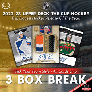 2022-23 Upper Deck The Cup Hockey 3 Box Break Pick Your Team #5