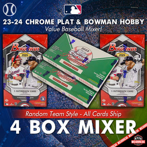 2023-24 Chrome Platinum & Bowman Hobby 4 Box Mixer Random Team #1