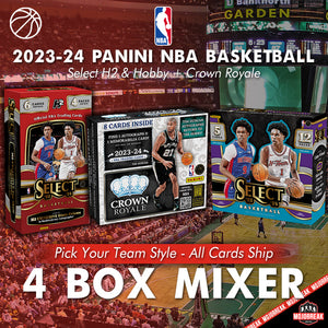2023-24 Crown & Select H2 & Hobby NBA 4 Box Mixer Pick Your Team #1