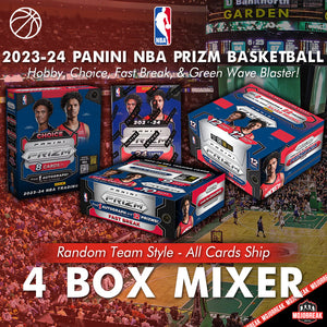 2023-24 Prizm NBA Hobby Choice Fast Blast 4 Box Mixer Random Team #1
