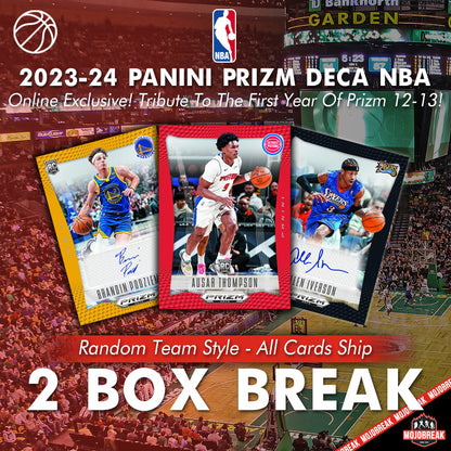 2023-24 Panini Prizm DECA NBA Hobby 2 Box Random Team #1