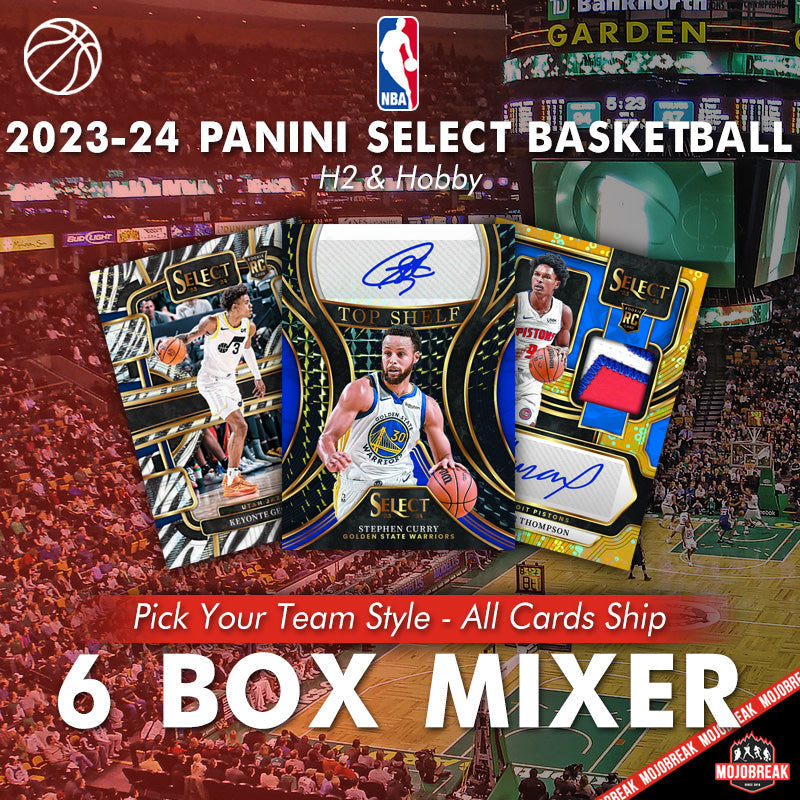 2023-24 Panini Select NBA H2 & Hobby 6 Box Mixer Pick Your Team #12