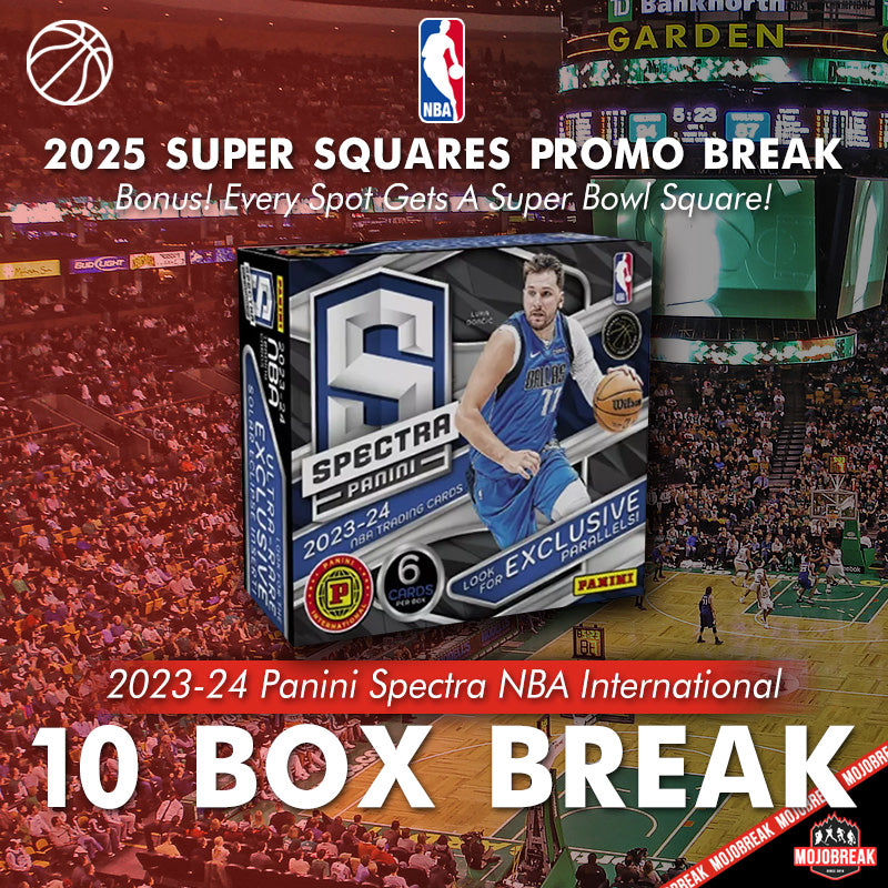 2025 Super Squares #43 - 2023-24 Panini Spectra NBA International 10 Box Random Team