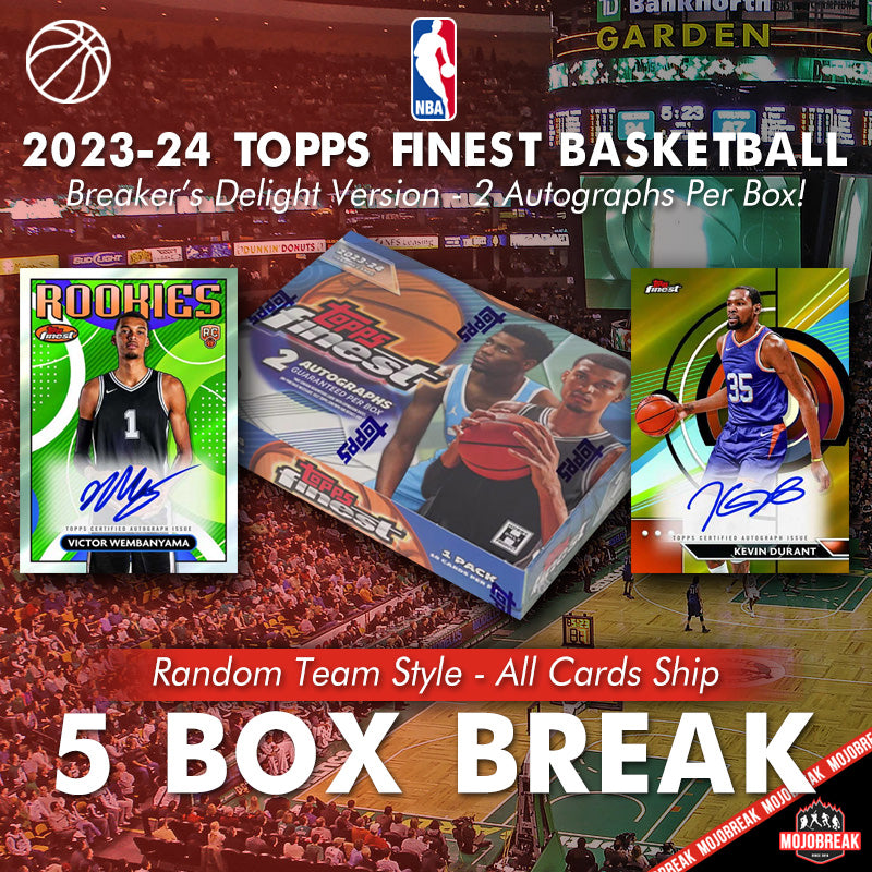 2023-24 Topps Finest Basketball Breaker's Delight 5 Box Random Team #2