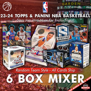 2023-24 Panini & Topps NBA Slammin' 6 Box Mixer Random Team #1