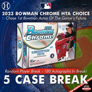 2023 Bowman Chrome HTA Choice 5 Case Break Random Player #1