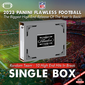 2023 Panini Flawless NFL Football Hobby Single Box Random Team #1