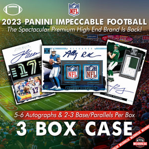 2023 Panini Impeccable NFL Hobby 3 Box Case Pick Your Team #10