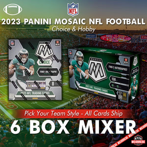 2023 Panini Mosaic NFL Choice & Hobby 6 Box Mixer Pick Your Team #1