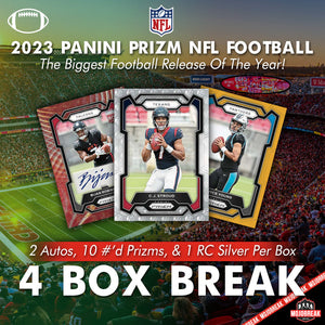 2023 Panini Prizm NFL Hobby 4 Box Pick Your Team #10