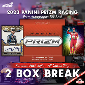 2023 Panini Prizm Racing Hobby 2 Box Break Random Pack #1