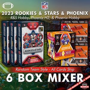 2023 Panini Rookies & Stars & Phoenix NFL 6 Box Mixer Random Team #3