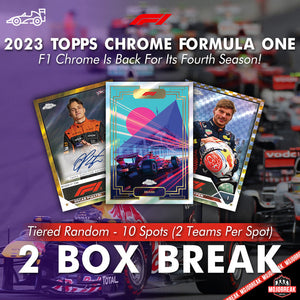 2023 Topps Chrome Formula One  F1 Hobby 2 Box Tiered Random #16