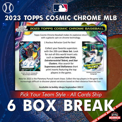 2023 Topps Cosmic Chrome MLB Hobby 6 Box PYT #14