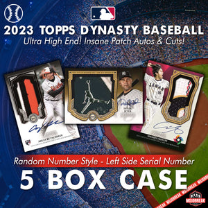 2023 Topps Dynasty Baseball Hobby 5 Box Case Random Number #1