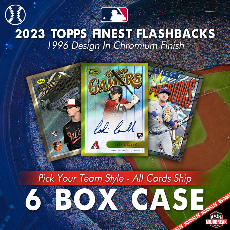 2023 Topps Finest Flashbacks Baseball 6 Box Case Pick Your Team #3