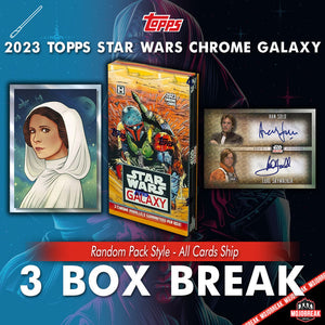 2023 Topps Star Wars Chrome Galaxy 3 Box Random Pack #9