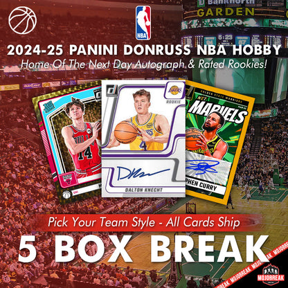 2024-25 Panini Donruss NBA Hobby 5 Box Pick Your Team #10