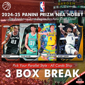 2024-25 Panini Prizm NBA Hobby 3 Box Pick Your Parallel #2 (PYP)