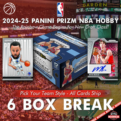 2024-25 Panini Prizm NBA Hobby 6 Box Pick Your Team #6