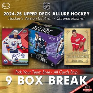 2024-25 Upper Deck Allure Hockey 9 Box Case Pick Your Team #19