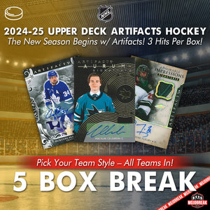 2024-25 Upper Deck Artifacts Hockey 5 Box Pick Your Team #26