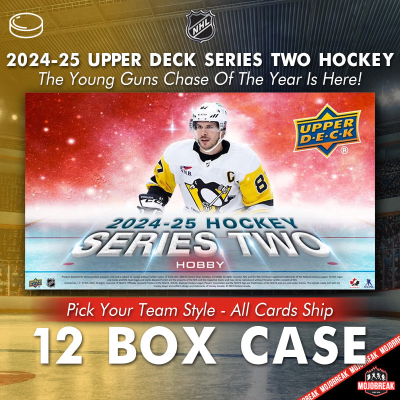 2024-25 Upper Deck Series 2 Hockey Hobby 12 Box Case Pick Your Team #3