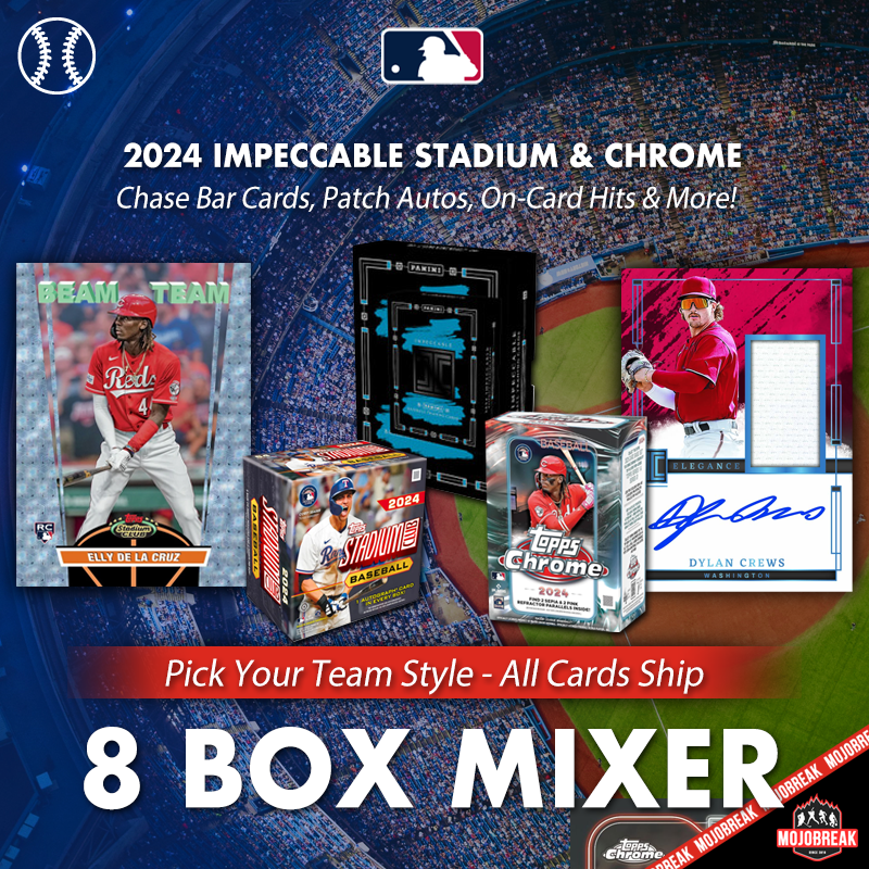 2024 Panini Impeccable Stadium Club & Chrome Baseball 8 Box Mixer Pick Your Team #3