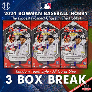 2024 Bowman Baseball Hobby 3 Box Random Team #1