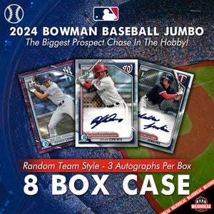 2024 Bowman Baseball Jumbo 8 Box Case Random Team #1