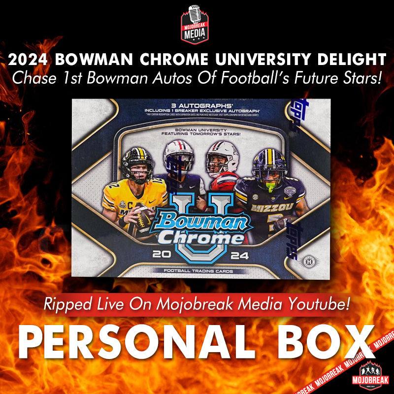 Personal Box - 2024 Bowman Chrome University Football Breaker's Delight Box (PB)