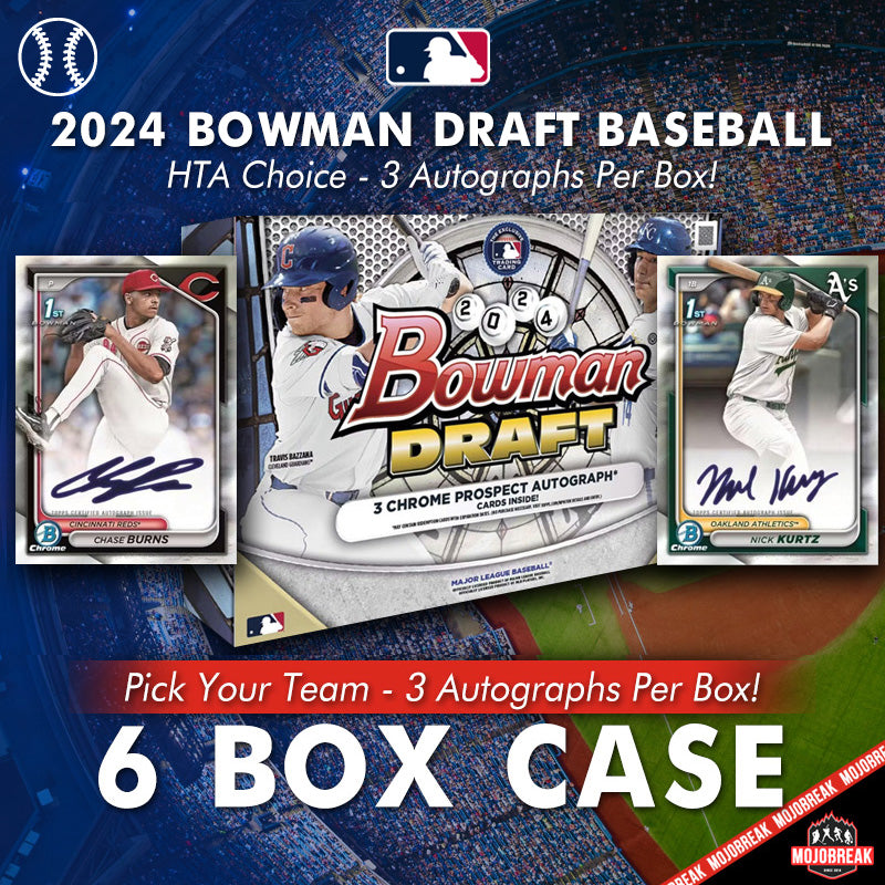 2024 Bowman Draft Baseball HTA Choice 6 Box Case Pick Your Team #32