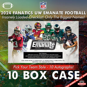 2024 Fanatics UW Emanate Football 10 Box Case Pick Your Team #28