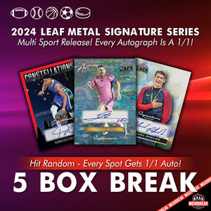 2024 Leaf Metal Signature Series Multi Sport 5 Box Hit Random #3 (No Skunks!)