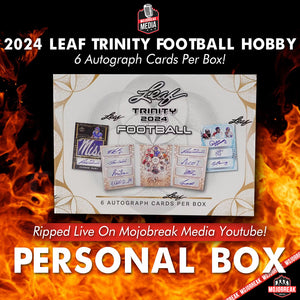 Personal Box - 2024 Leaf Trinity Football Hobby Box (PB)