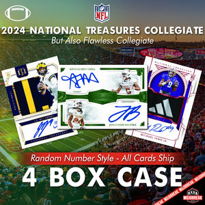 2024 Panini National Treasures Collegiate Football 4 Box Case Random Number #1