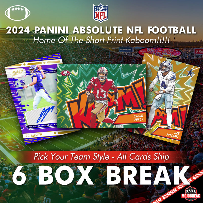 2024 Panini Absolute NFL Hobby 6 Box Pick Your Team #2