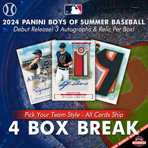 2024 Panini Boys Of Summer Baseball 4 Box Pick Your Team #10