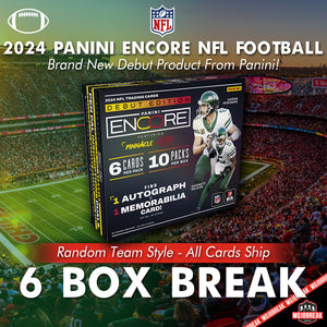 2024 Panini Encore NFL Hobby 6 Box Random Team #2