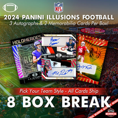 2024 Panini Illusions NFL Hobby 8 Box Pick Your Team #6