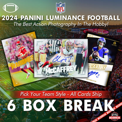 2024 Panini Luminance NFL Hobby 6 Box Pick Your Team #2