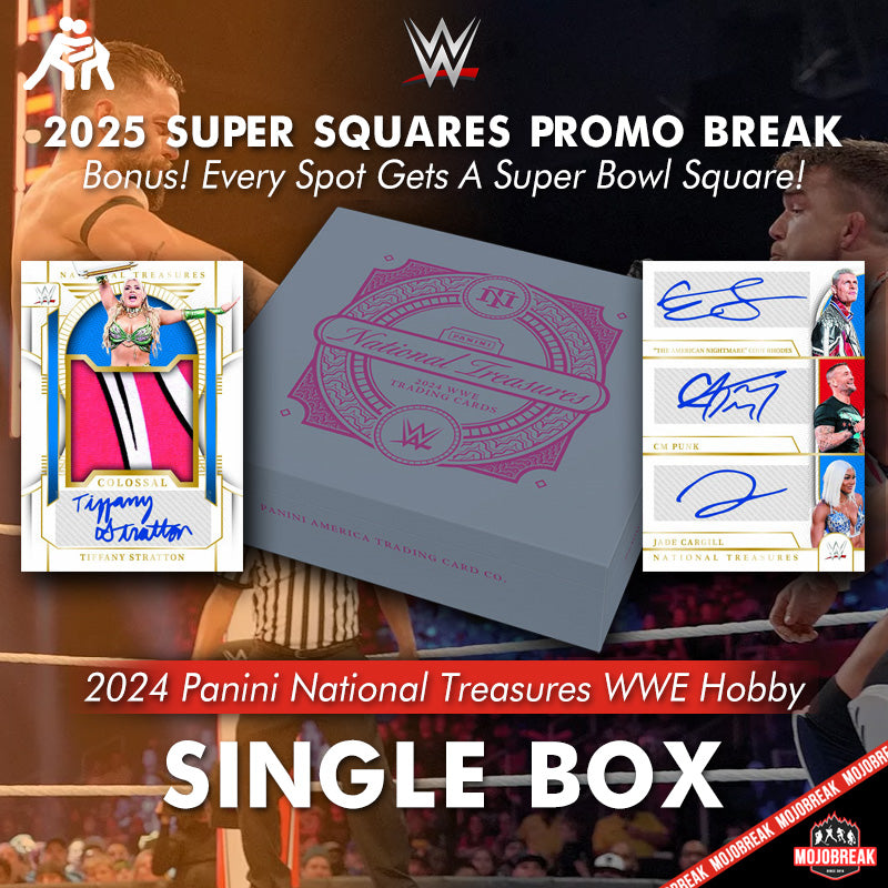 2025 Super Squares #42 - 2024 Panini National Treasures WWE Single Box Random Number