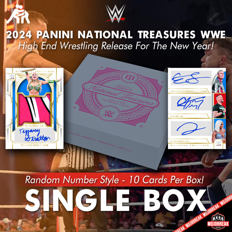 2024 Panini National Treasures WWE Single Box Random Number #13