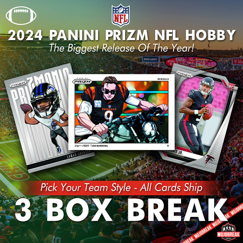 2024 Panini Prizm NFL Hobby 3 Box Pick Your Team 4